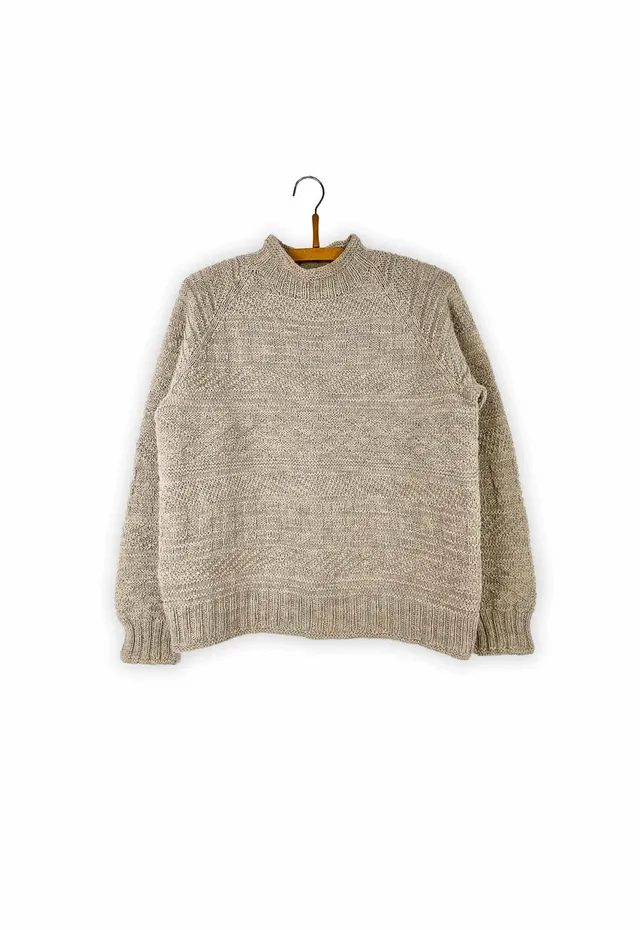 Isager Ancher Sweater kit tricot pull femme laine
