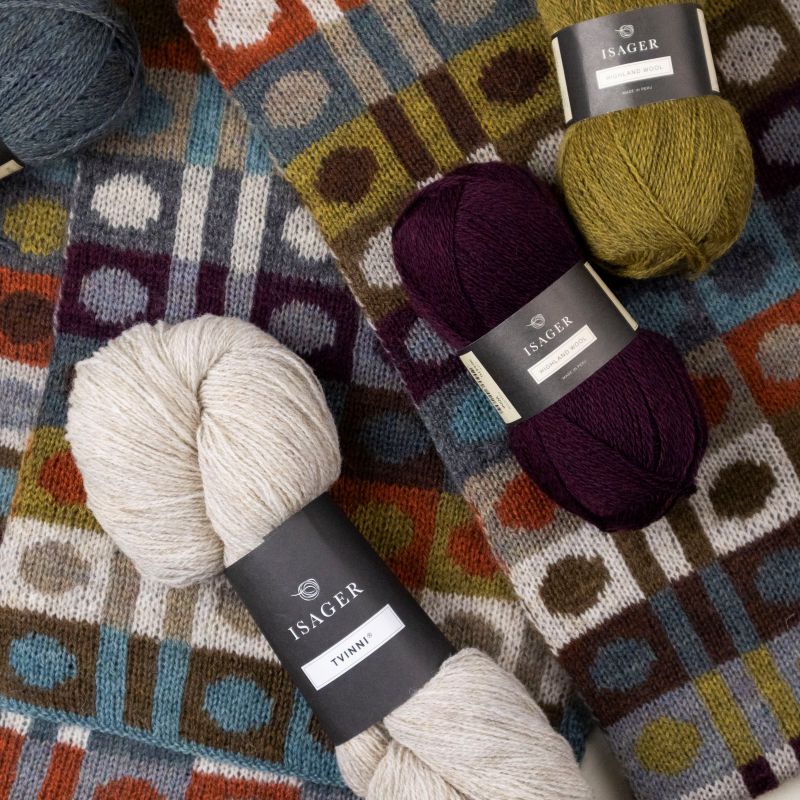 Isager Yarn Kits Circle Scarf kit écharpe laine