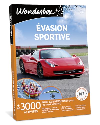 Wonderbox Évasion Sportive coffret cadeau 1 à 5 pers.