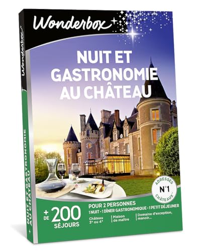 Wonderbox Nuit et Gastronomie au Château coffret 2 pers dîner