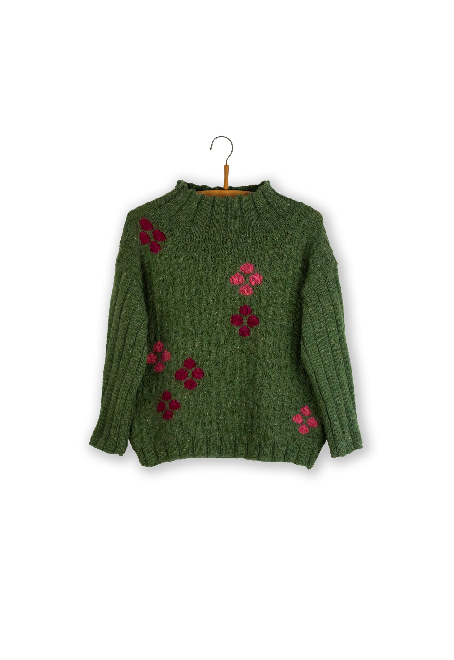 Isager Garden Life patron tricot pull jacquard femme