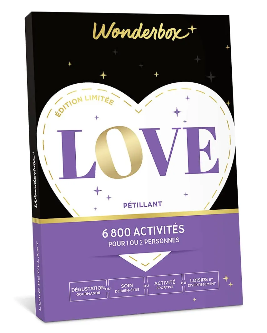 Wonderbox Love Pétillant coffret cadeau duo 1-2 pers.