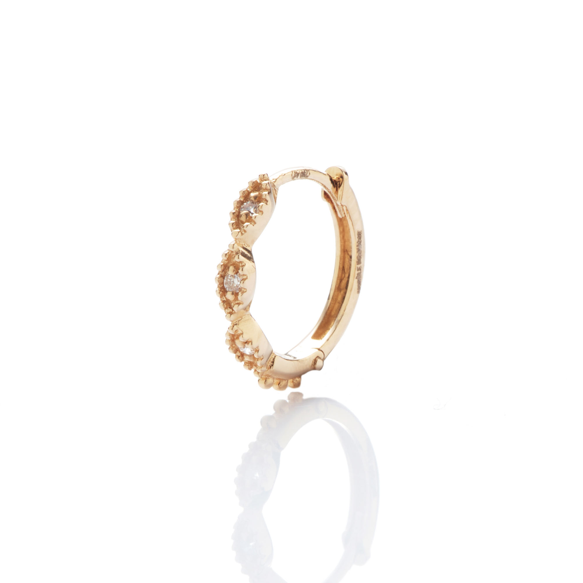 Angèle Brousse Gina mini créole or jaune 18 carats 0,8 cm
