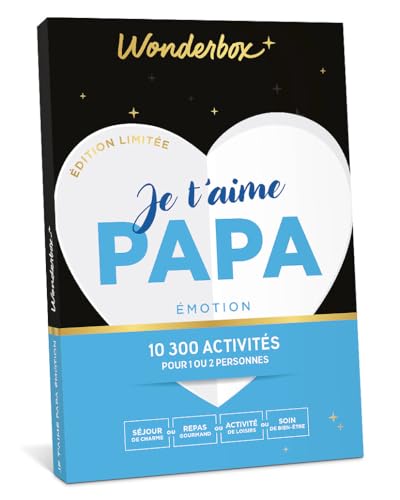 Wonderbox Je t'aime Papa Émotion coffret cadeau 1 ou 2 pers