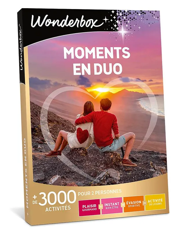 Wonderbox Moments en Duo coffret cadeau 2 pers multi-activités