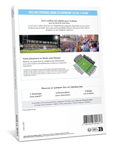 Wonderbox Aviron Bayonnais coffret cadeau match rugby