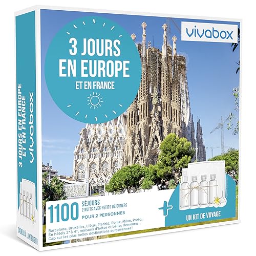 Wonderbox Vivabox 3 Jours en Europe coffret séjour 2 personnes