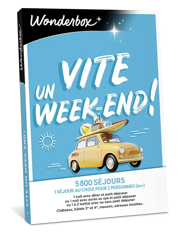Wonderbox Vite Un Week-End coffret séjour 2 pers