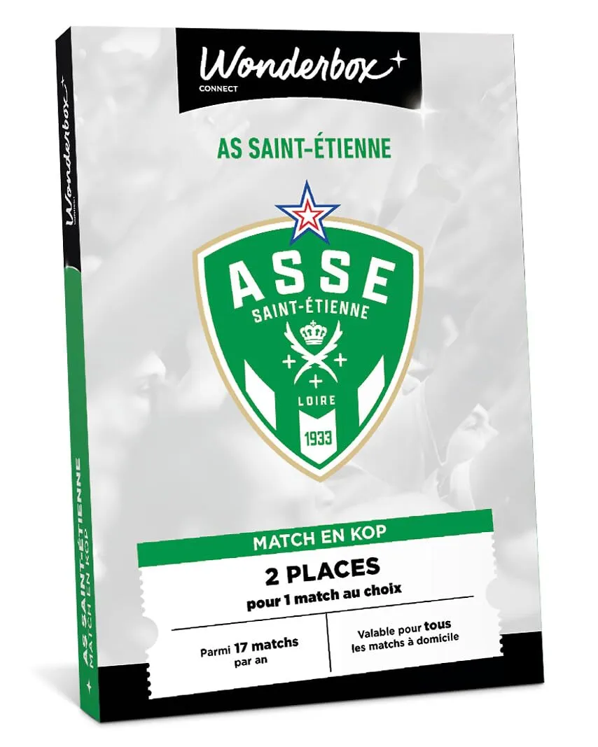 Wonderbox Évènements Sportifs AS Saint-Etienne Supporter coffret cadeau 2 places