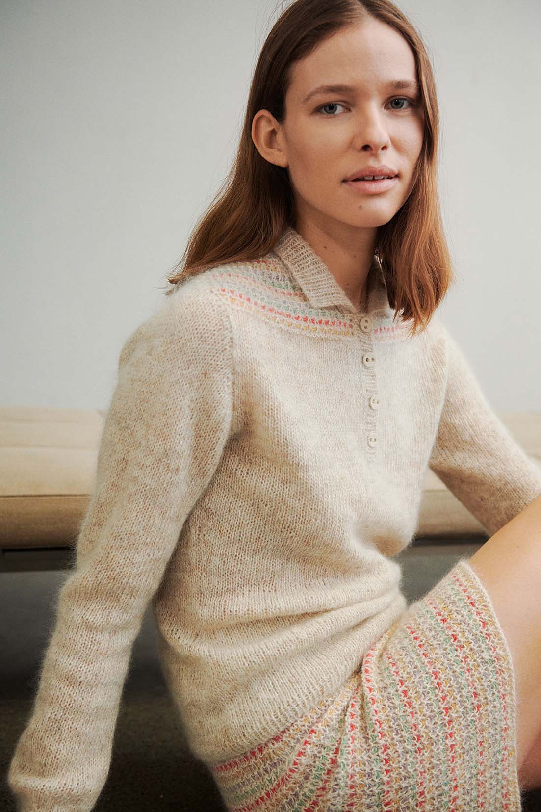 Isager Tove Shirt kit top tricot