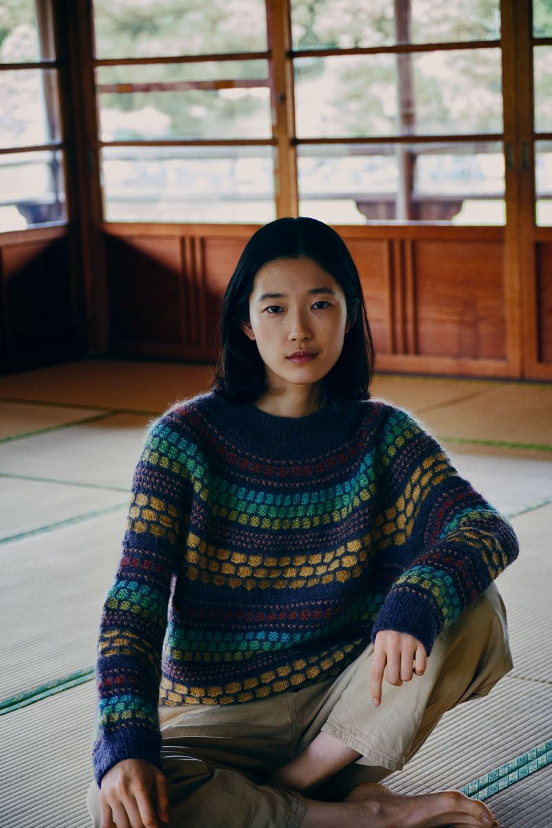 Isager Kagemusha kit tricot laine pull