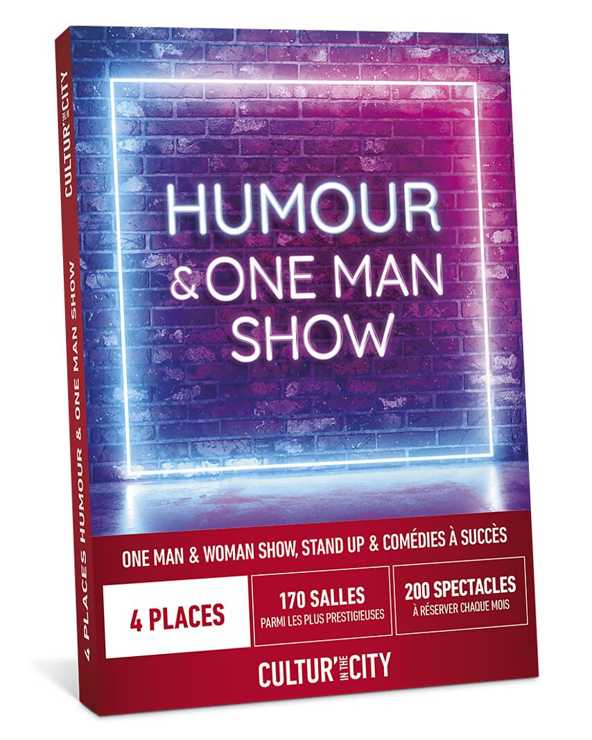 Cultur'In The City Humour coffret spectacle 4 places one-man-show