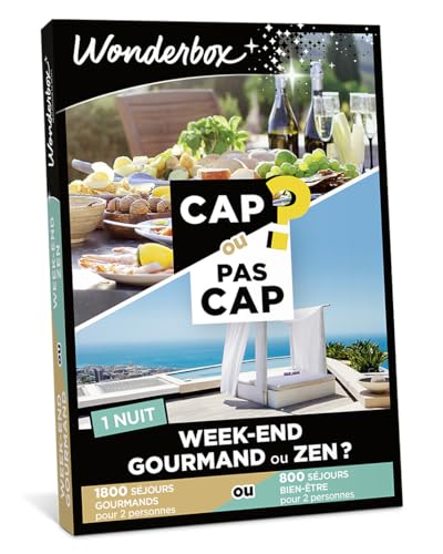 Wonderbox Cap ou Pas Cap coffret week-end gourmand ou zen