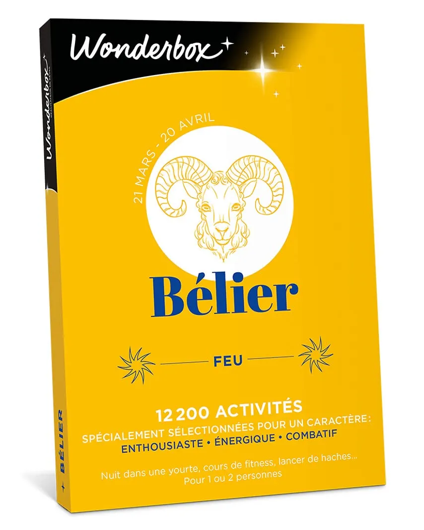 Wonderbox Astrologie Bélier coffret cadeau multi 1 activité