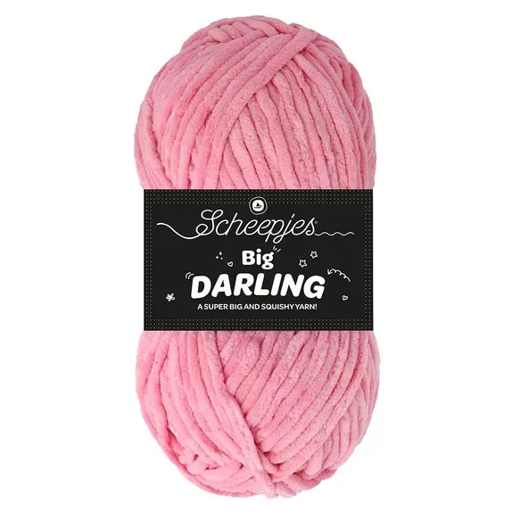 Scheepjes Big Darling 416 Rose fil chenille doux