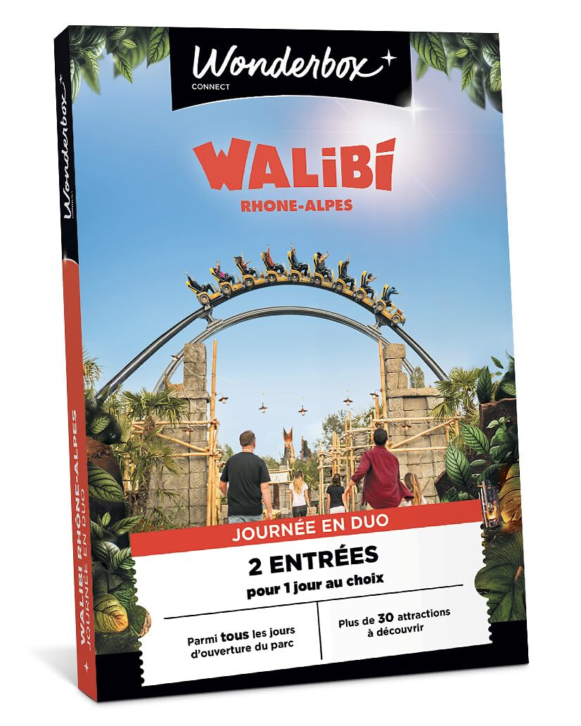 Wonderbox Connect Walibi Rhône-Alpes coffret cadeau 2 entrées