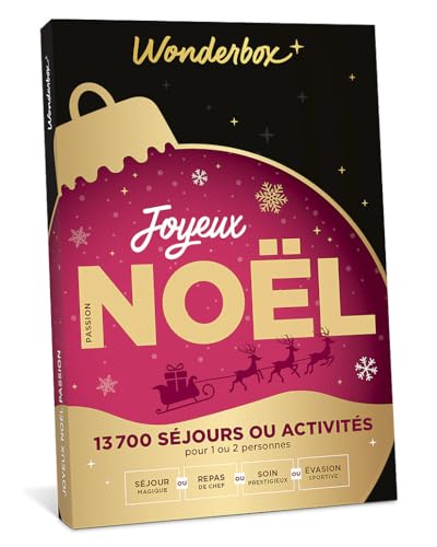 Wonderbox Joyeux Noël Passion coffret cadeau 1 ou 2 pers.