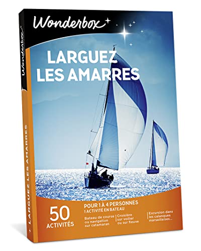 Wonderbox Sport & aventure Larguez Les Amarres coffret bateau 50 activités