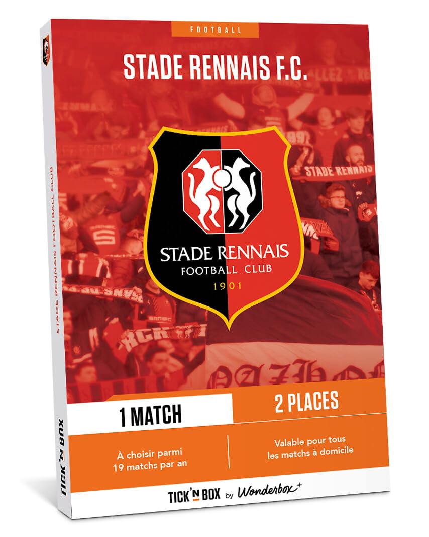 Tick&Box Stade Rennais coffret 2 places match supporters