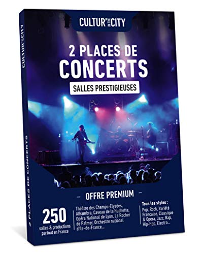 Cultur'In The City Musique coffret concert 2 places 600 concerts