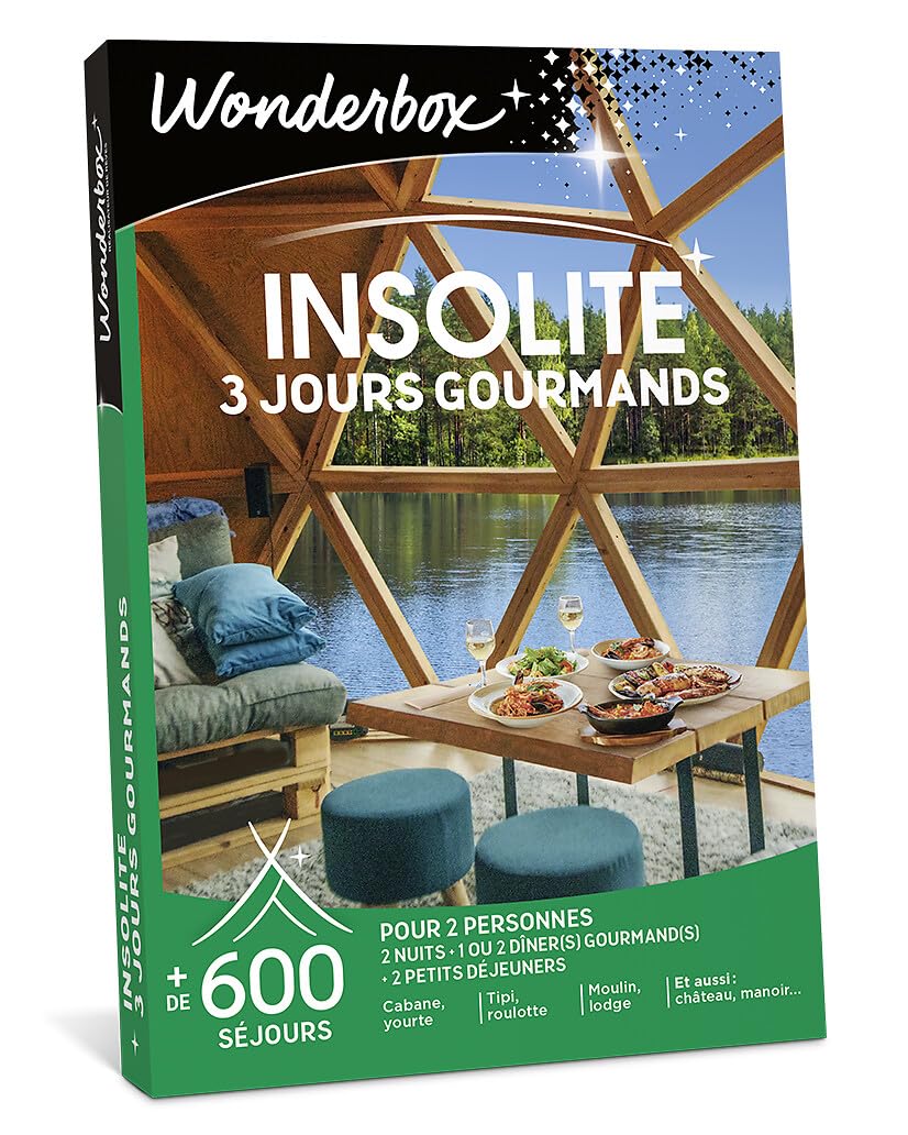 Wonderbox Séjour 3 Jours Insolites Gourmands 2 pers.
