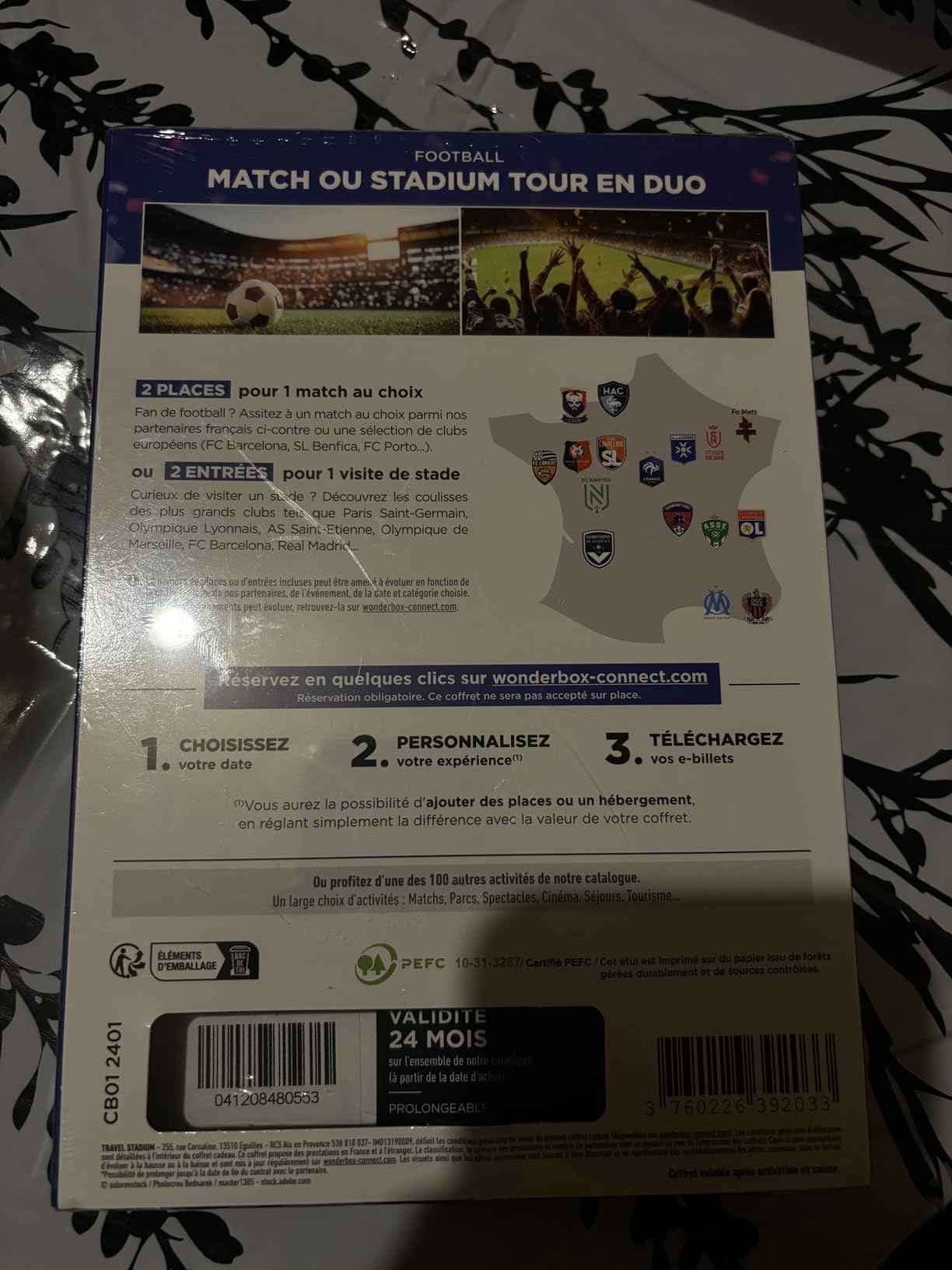 Wonderbox 100% Foot coffret cadeau match 2 pers Connect