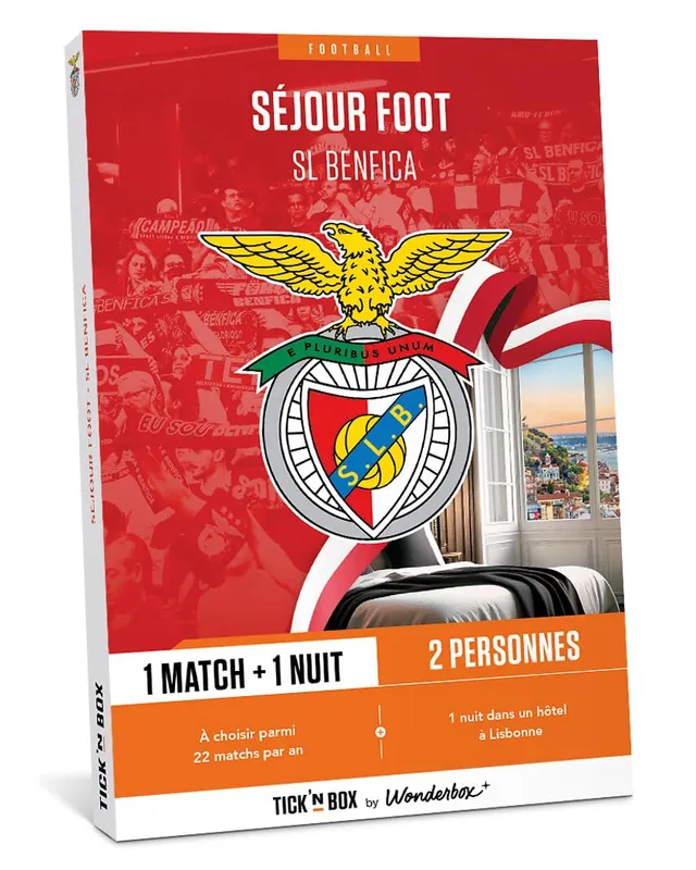 Tick&Box SL Benfica séjour match + hôtel coffret 2 pers