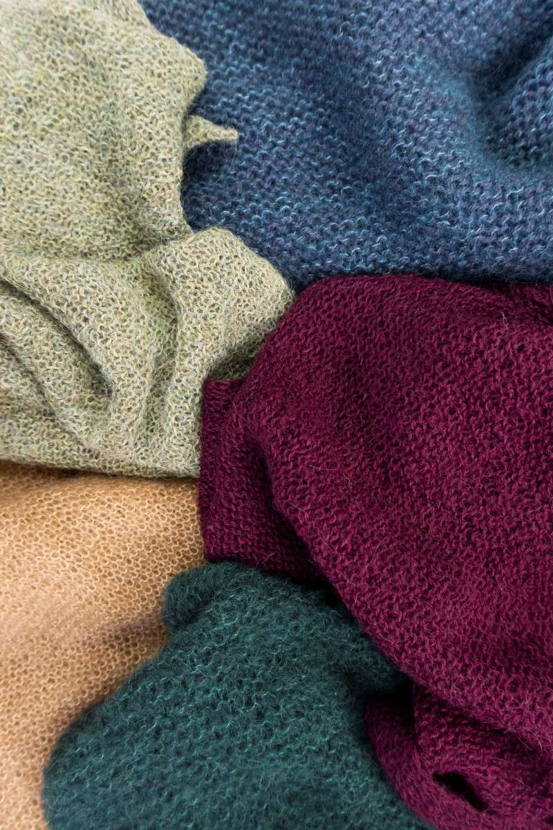 Isager Yarn Kits Triangle Shawl kit châle alpaga