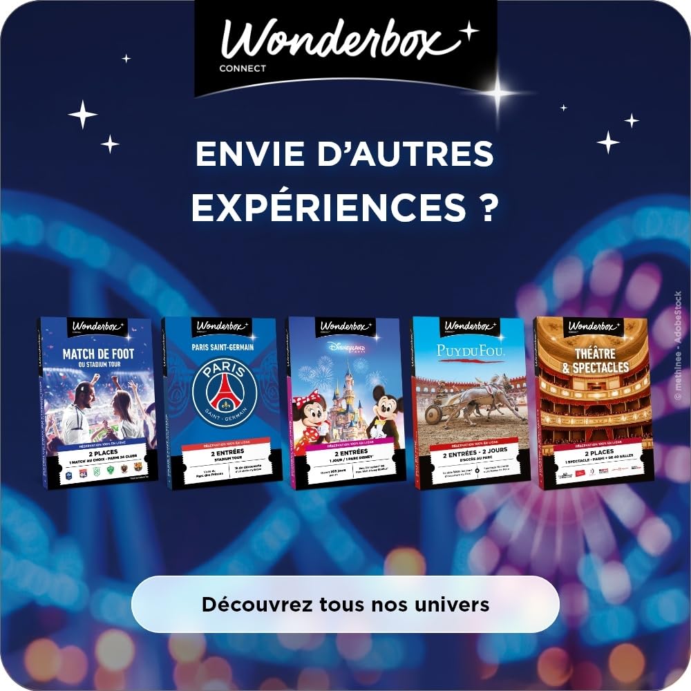 Wonderbox Connect Multi Parcs coffret cadeau 2 personnes parc