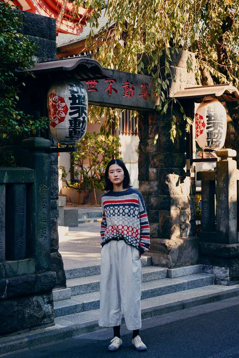 Isager Circles and stripes model 1 kit tricot pull
