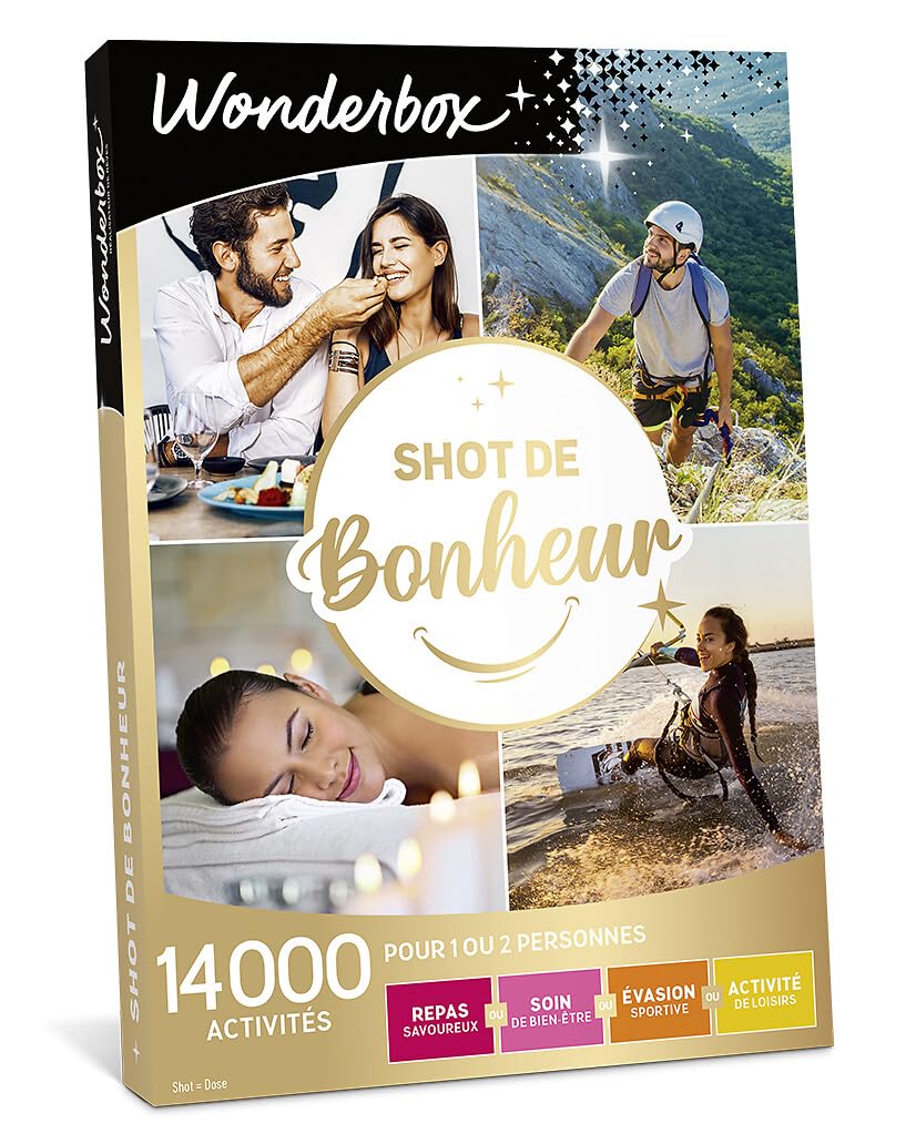 Wonderbox Shot de Bonheur coffret cadeau multi-activités