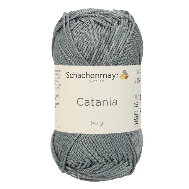 Schachenmayr Catania fil coton 0242 pelote Stein gris pierre