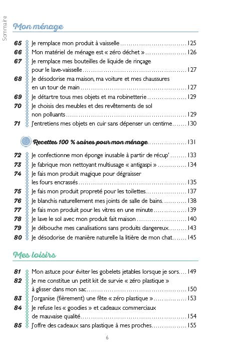 Souccar Zéro plastique zéro toxique livre broché écologie