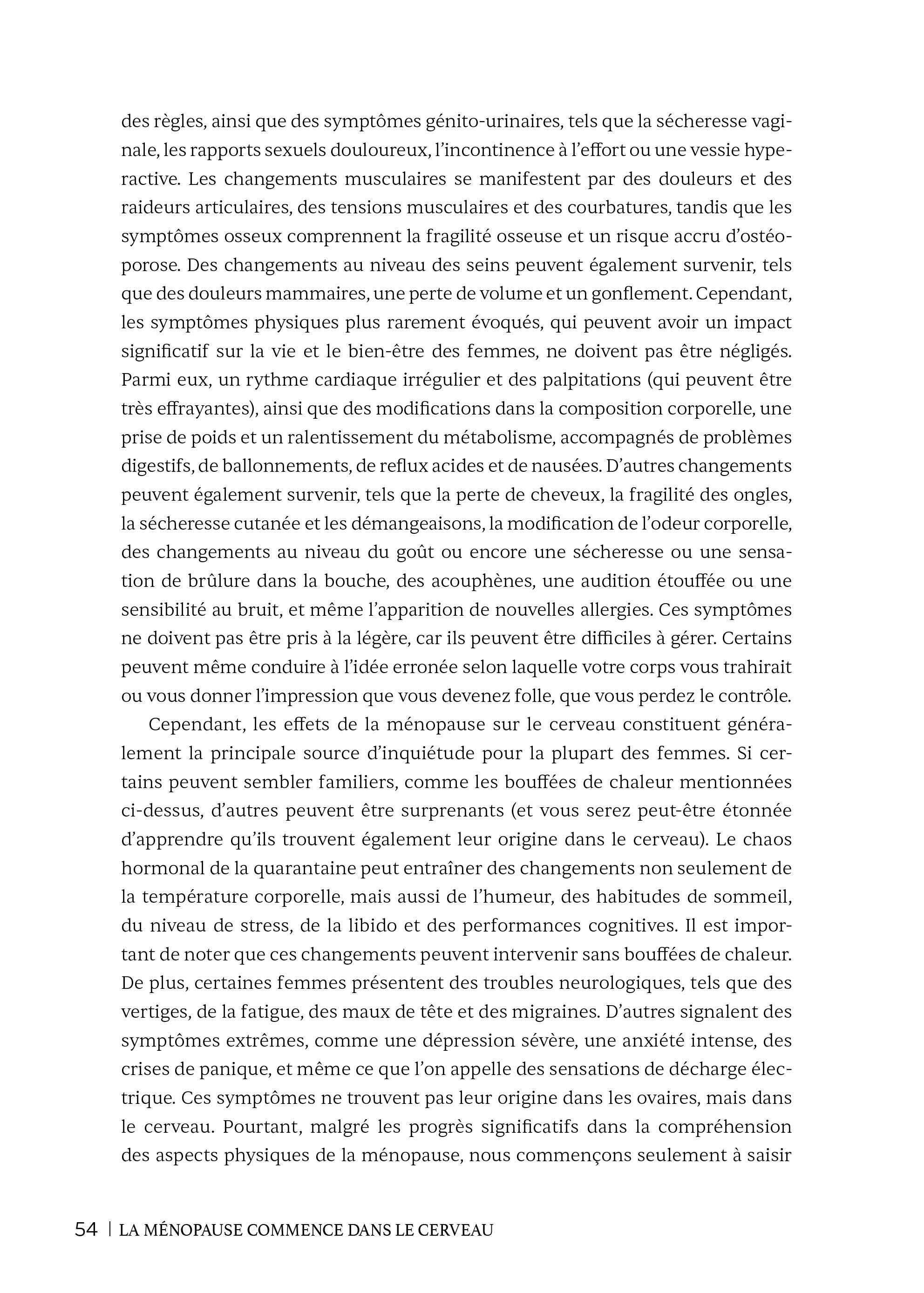 Souccar La ménopause commence cerveau livre broché femme