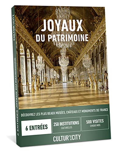 Wonderbox Évènements Culturels Joyaux du Patrimoine coffret musée 6 entrées