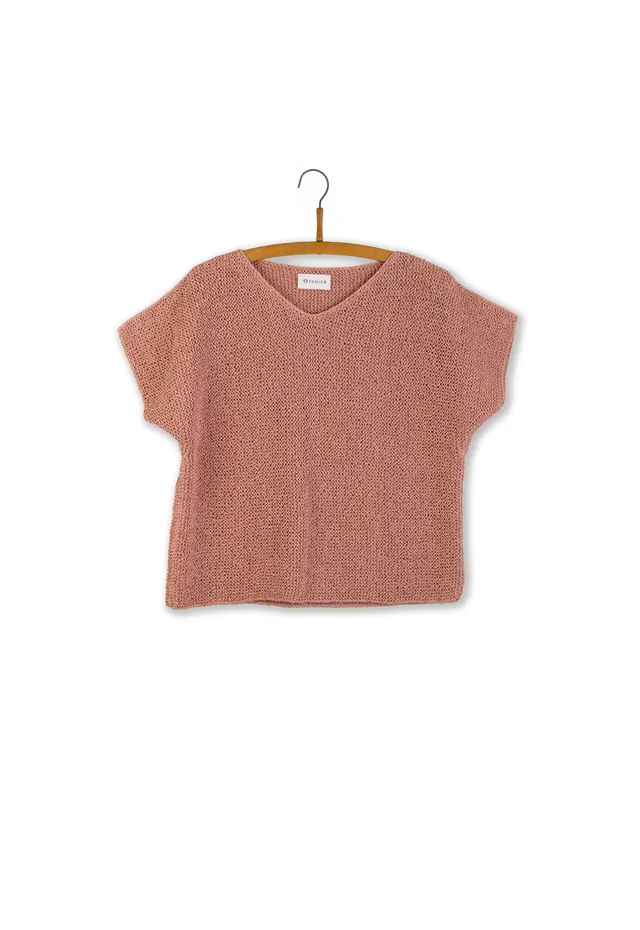 Isager Hvid Sommer kit tricot pull été