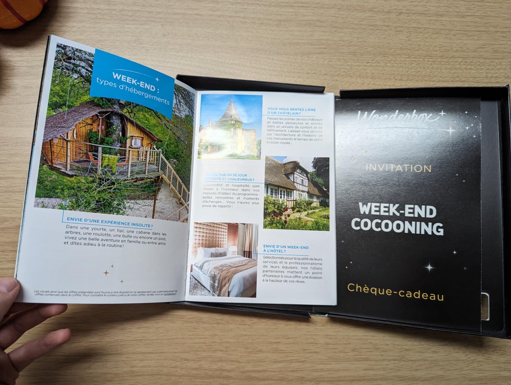 Wonderbox Week-End Cocooning coffret séjour 2 pers.