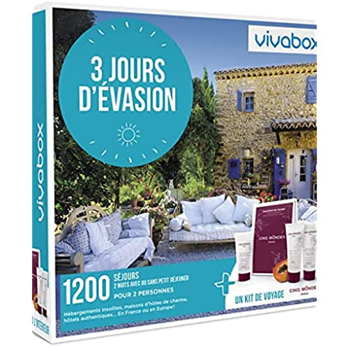 Wonderbox Séjour & week-end 3 Jours Évasion coffret 2 pers hôtels