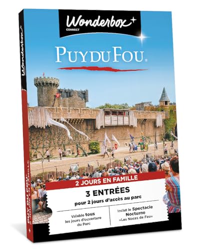 Wonderbox Parcs & Zoos coffret Puy du Fou 2 jours 3 pers famille