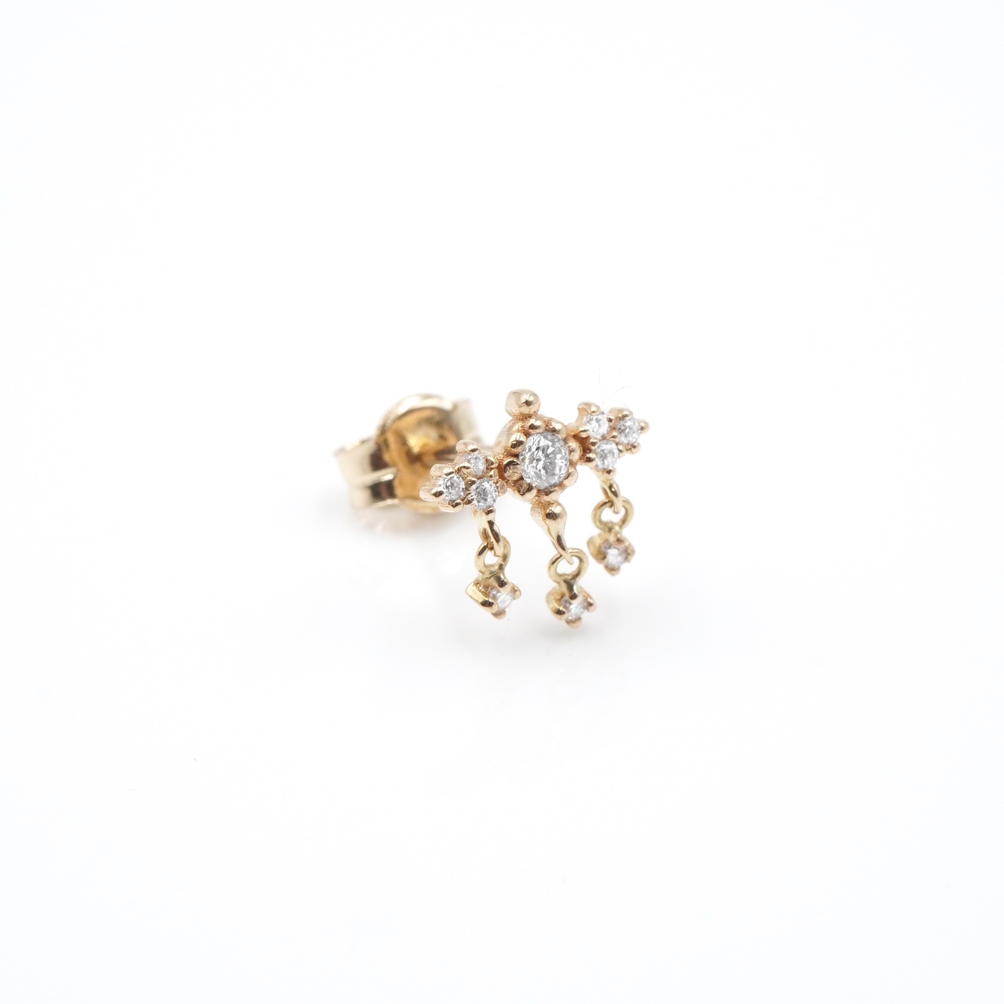 Angèle Brousse Paradis Puces Or 18 Carats Diamants Pampilles