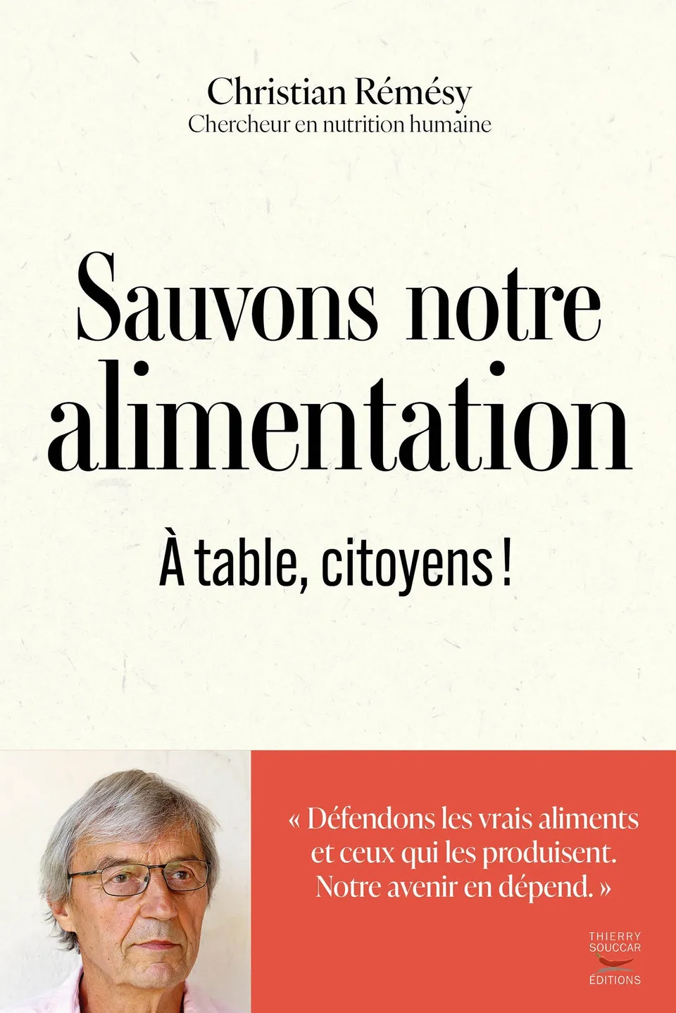 Souccar Editions Essai Sauvons notre alimentation livre broché