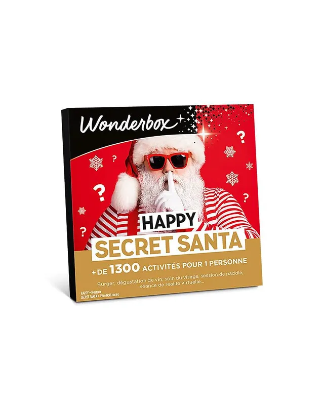 Wonderbox Happy Secret Santa coffret cadeau multi activités solo