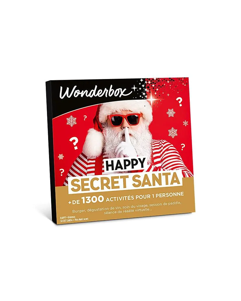 Wonderbox Happy Secret Santa coffret cadeau multi activités solo