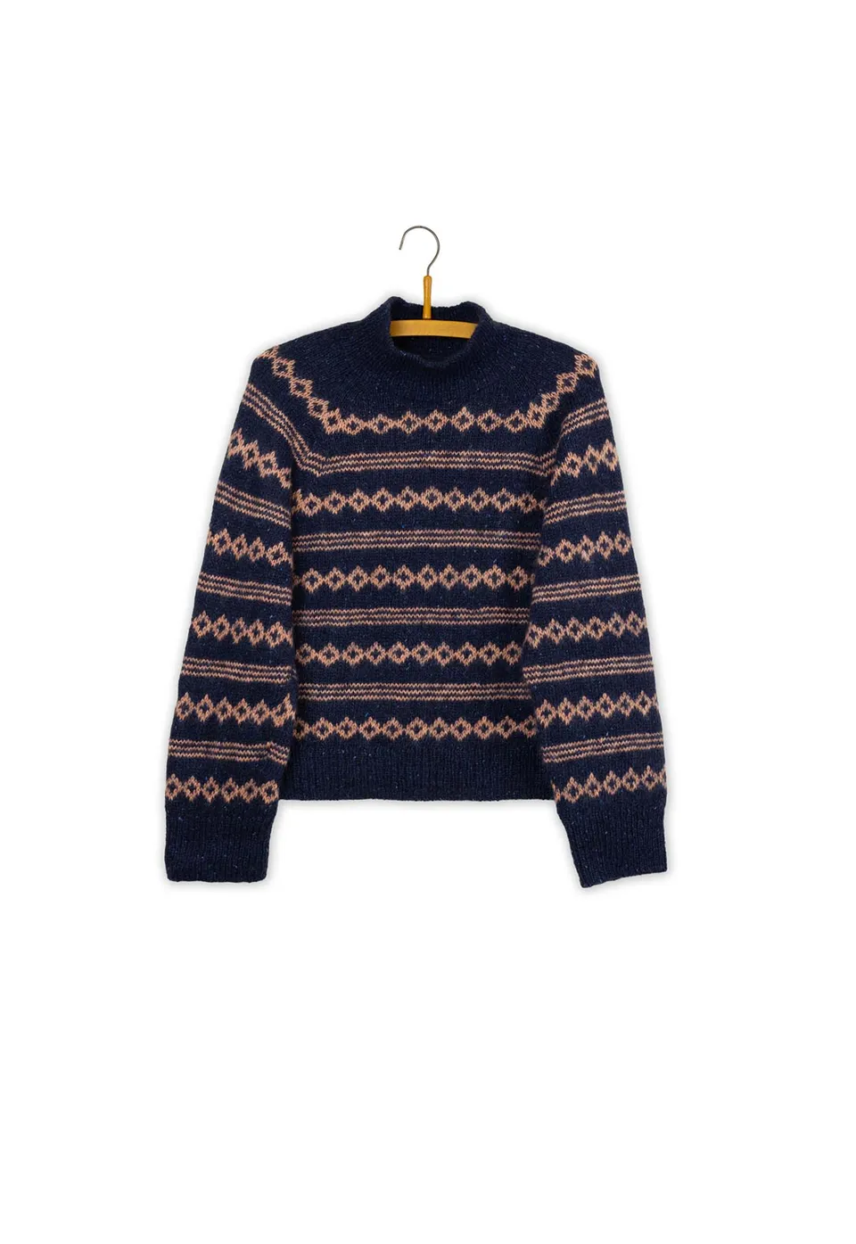 Isager Mikala Sweater kit tricot pull raglan tweed