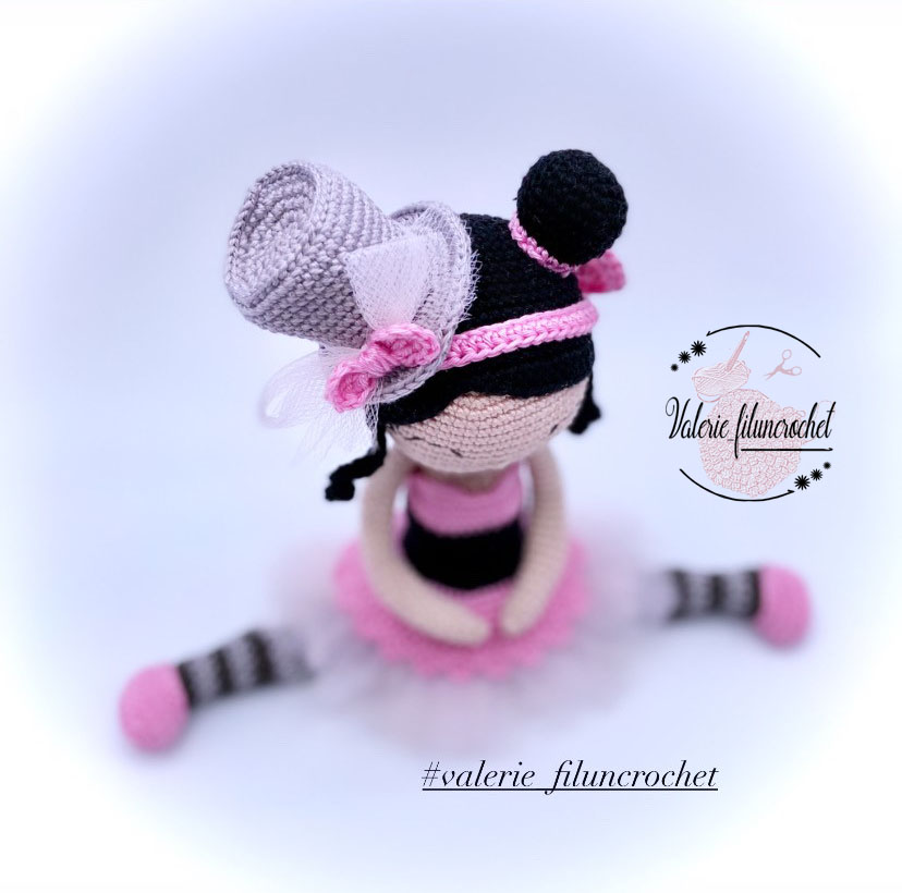 Valerie Fil un crochet Lucie danseuse tutoriel amigurumi poupée