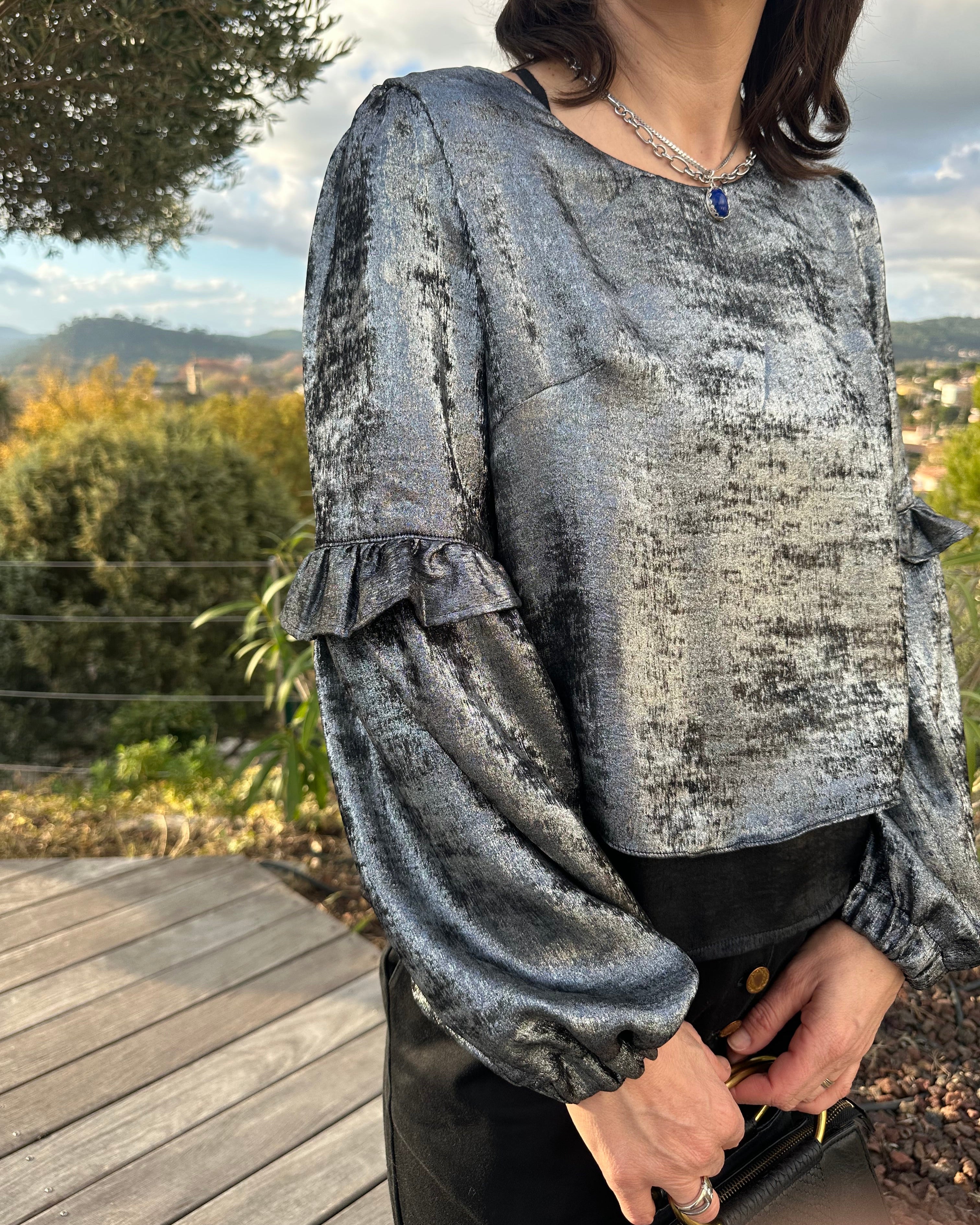Laeti & Léa Azurée patron manches blouse femme PDF débutant