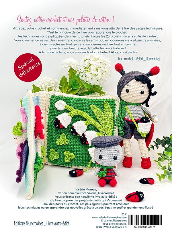 Valerie Fil un Crochet Aurore sur le Jardin livre crochet débutants A4