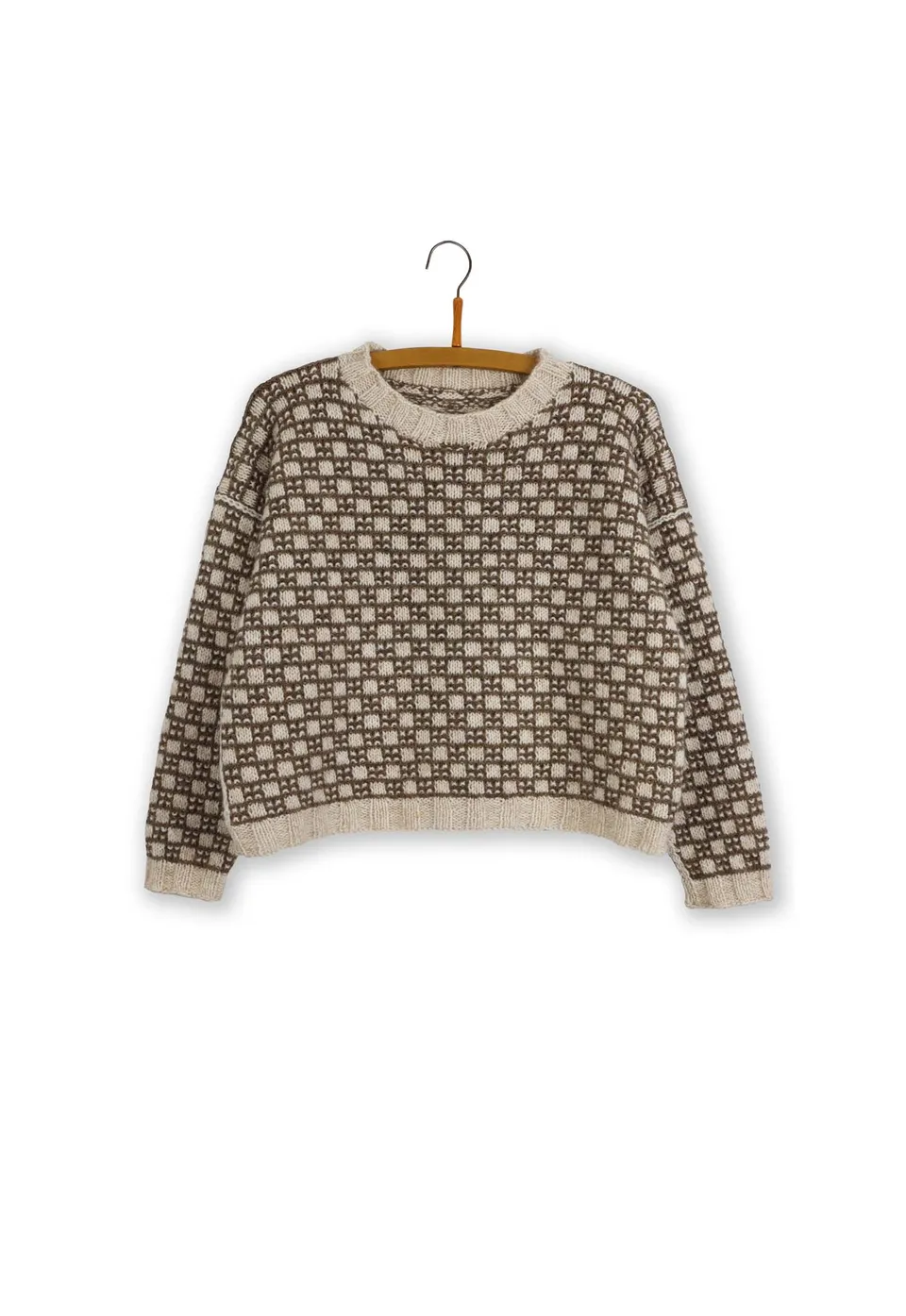 Isager Scottish Check patron tricot carreaux écossais