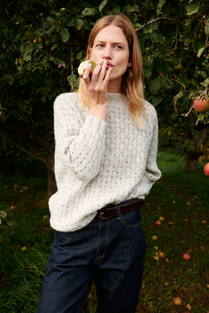 Isager Shepherd’s Pullover kit tricot pull laine