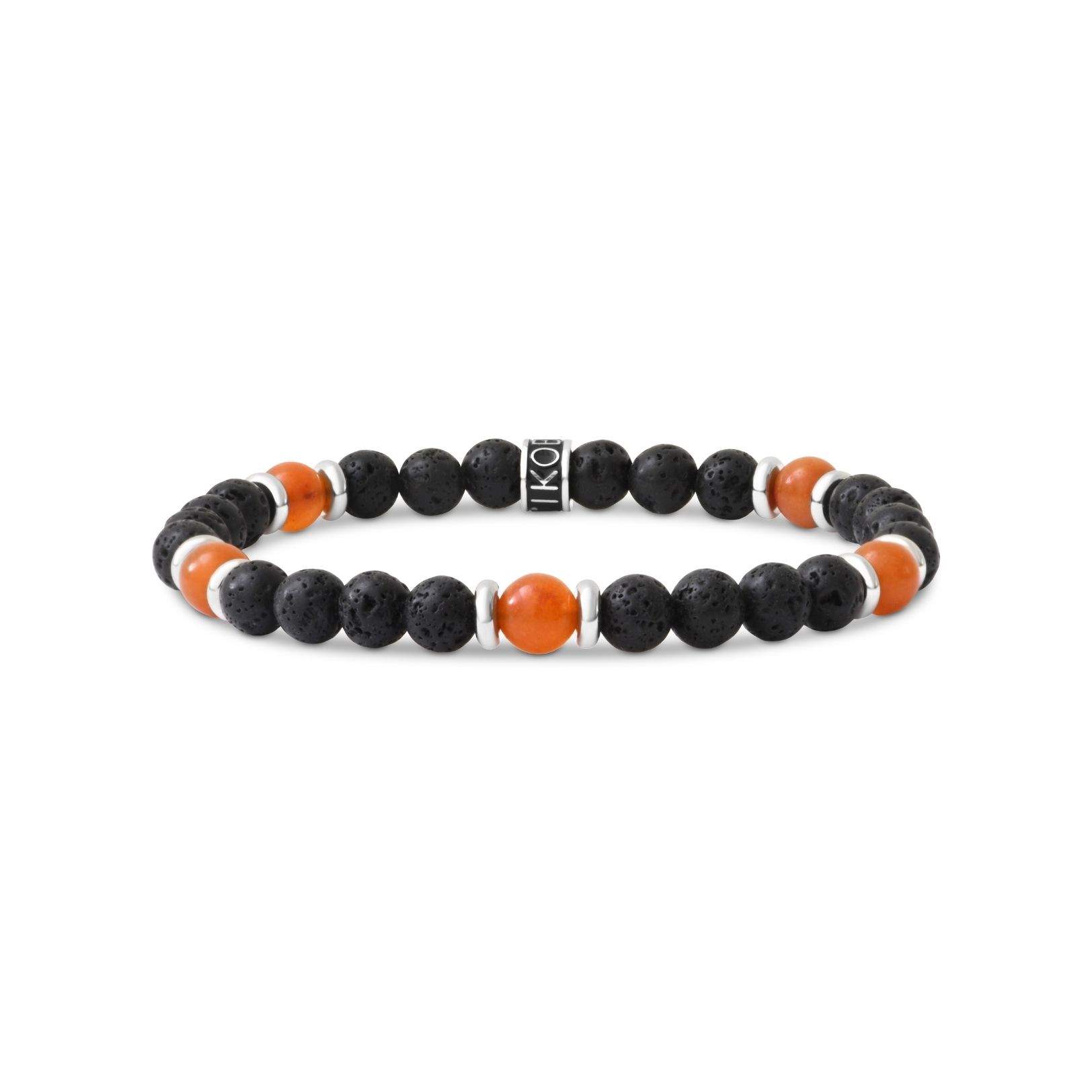 IKOBA Bracelets Aventurine Orange Pierre de Lave 6mm